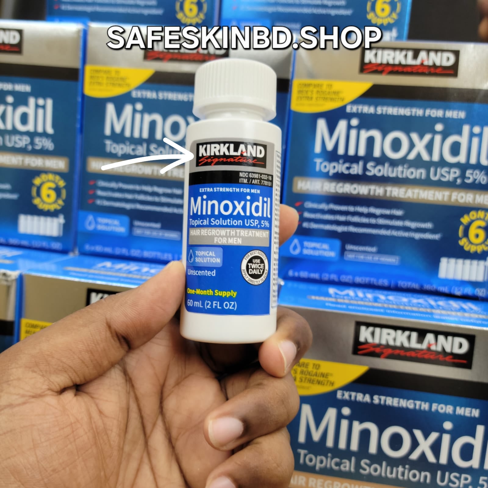 Kirkland 5% Minoxidil Hair Regrowth Treatment 60ml