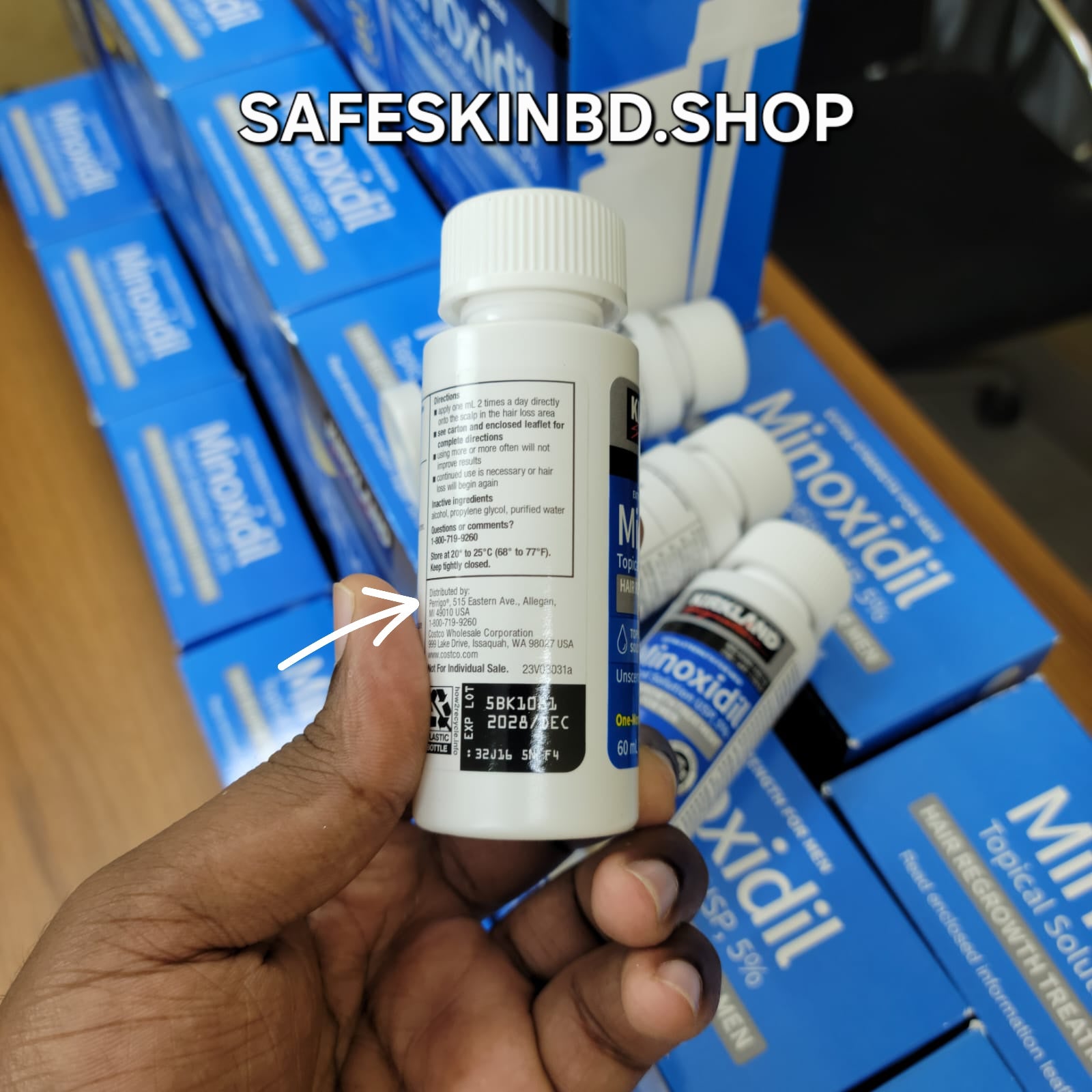 Kirkland Minoxidil 5% solution 60ml | 3 bottle combo pack